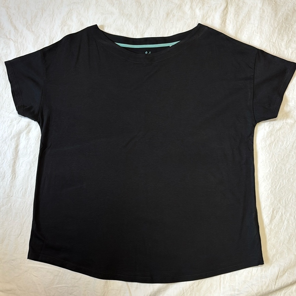 Boden Black SuperSoft 100% Cotton T-Shirt, US size 20/22, NWOT, short sleeve